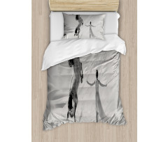 Horse and Lady Duvet Cover Set