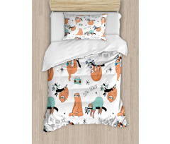 Sloths on Branches Duvet Cover Set