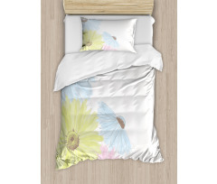 Colorful Gerbera Daisies Duvet Cover Set