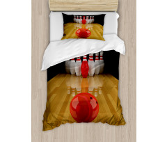 Red Skittle Ball Duvet Cover Set