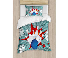 Retro Comic Blast Duvet Cover Set