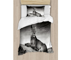 Wild Lioness Duvet Cover Set