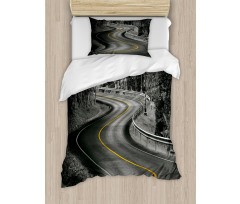 Asphalt Road Duvet Cover Set