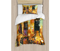 Bottles Brushstrokes Art Duvet Cover Set