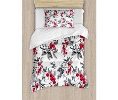 Abstract Botany Garden Duvet Cover Set