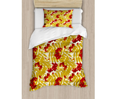 Juicy Ripe Fruits Leafage Duvet Cover Set