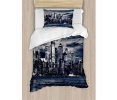 Dramatic View NYC Skyline Duvet Cover Set