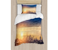 Sunrise at Los Angeles Duvet Cover Set