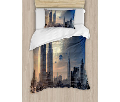 Spacecraft in Formation Duvet Cover Set