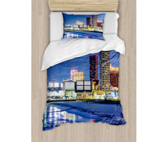 Resort Casinos on Shore Duvet Cover Set