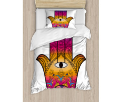 Mystical Colorful Lotus Duvet Cover Set