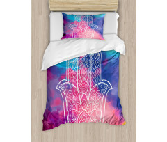 Watercolor Gentle Swirls Duvet Cover Set