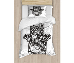 Art Moon Evil Eye Duvet Cover Set