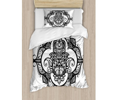 Curvy Antique Design Duvet Cover Set