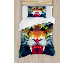 Abstract Portrait Animal Duvet Cover Set