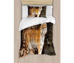 Alert Angry Royal Feline Duvet Cover Set