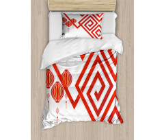Chinese Abstract Art Duvet Cover Set