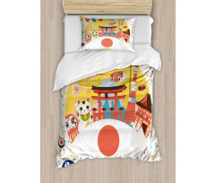 Japanese Kawai Pattern Duvet Cover Set