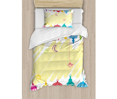 Colorful Framework Duvet Cover Set