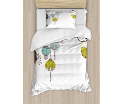 Abstract New Year China Duvet Cover Set