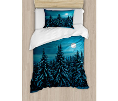 Tranquil Snowy Woodland Duvet Cover Set