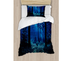 Misty Fall Nature Scenery Duvet Cover Set