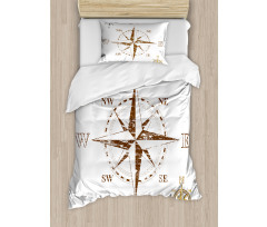 Faded Windrose Sailing Duvet Cover Set