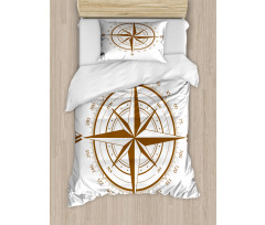 Brown Detailed Duvet Cover Set