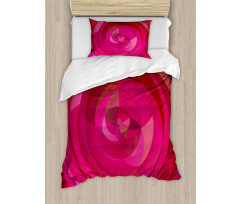 Abstract Swirls Shapes Duvet Cover Set