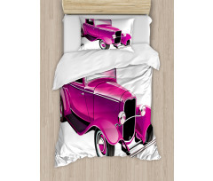 Vintage Muscle Car Duvet Cover Set