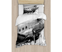 Old Airliner Duvet Cover Set