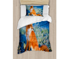 Serene Cold Autumn Field Duvet Cover Set