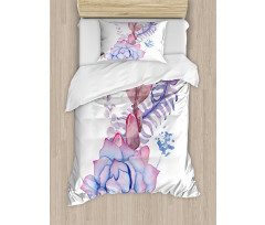 Corsage Wedding Bouquet Duvet Cover Set