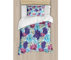 Flowers Bohemian Duvet Cover Set