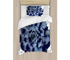 Echeveria Cactus Blossom Duvet Cover Set