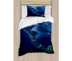 Central America Countries Duvet Cover Set