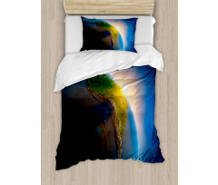 South America Continent Duvet Cover Set