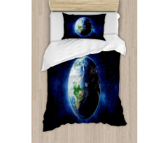 Calm Starry Outer Space Duvet Cover Set