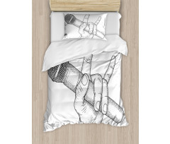 Rock High Sign Duvet Cover Set