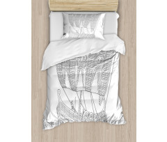 Greek Galley Duvet Cover Set