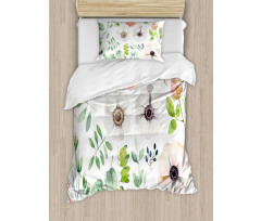 Floral Elements Duvet Cover Set