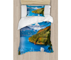 Lake Ashi in Japan Duvet Cover Set