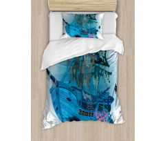 Underwater Antique Duvet Cover Set