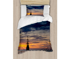 Old Sailboat Marine Duvet Cover Set