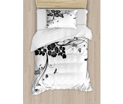 Fern Plants Floral Duvet Cover Set