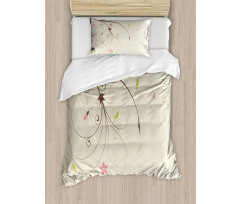 Bouquet Shabby Plant Duvet Cover Set