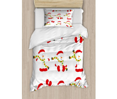 Snowmen with Scarf Duvet Cover Set