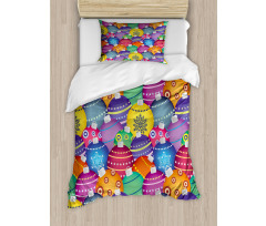 Colorful Xmas Balls Duvet Cover Set