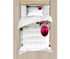 Vivid Fir Twigs Balls Duvet Cover Set