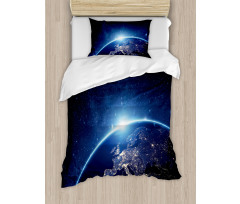 Planet from the Space Duvet Cover Set